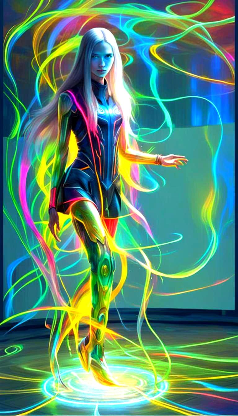 Abstract Colors and Light Composition