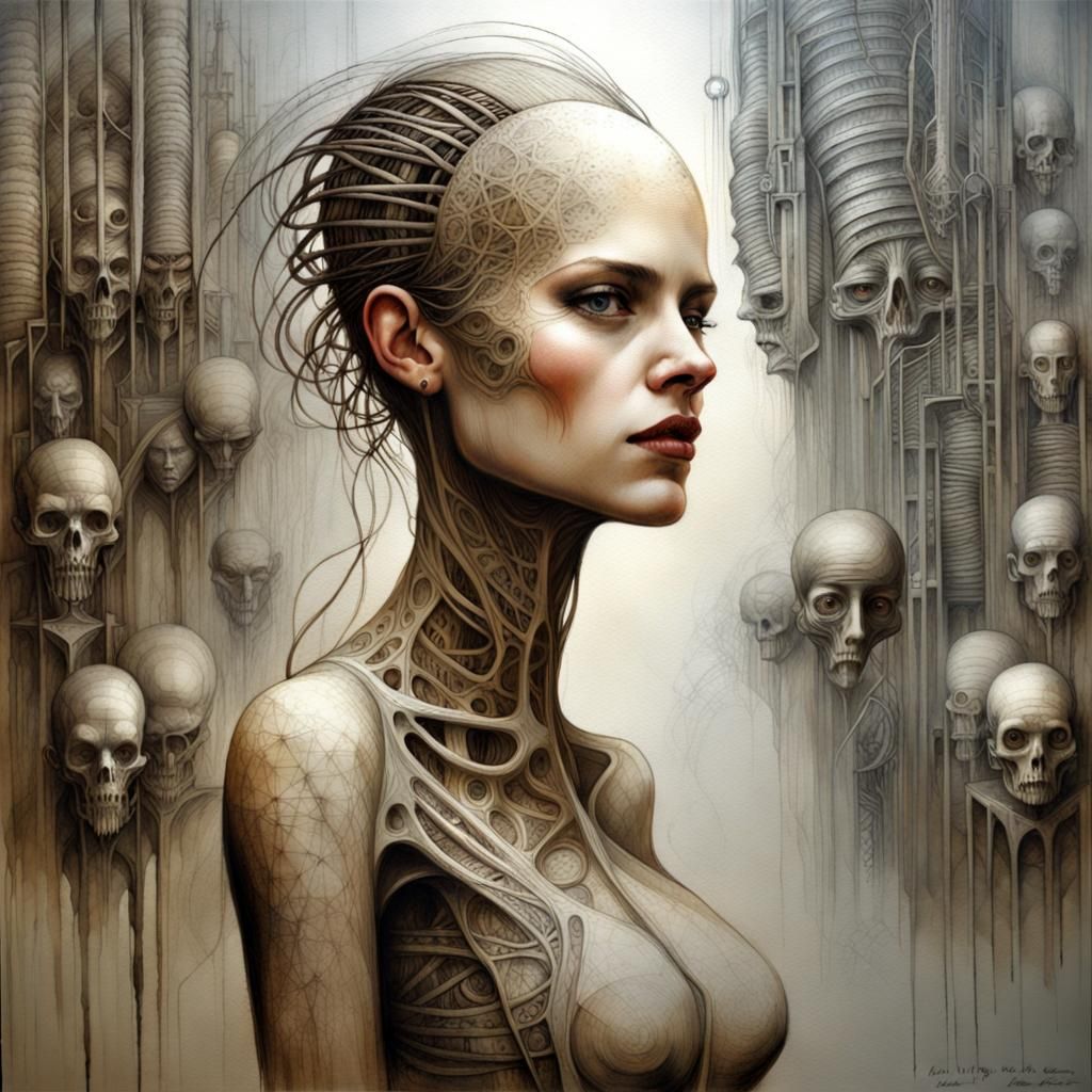 Gothic Horror Woman: Fantasy Art Illustration