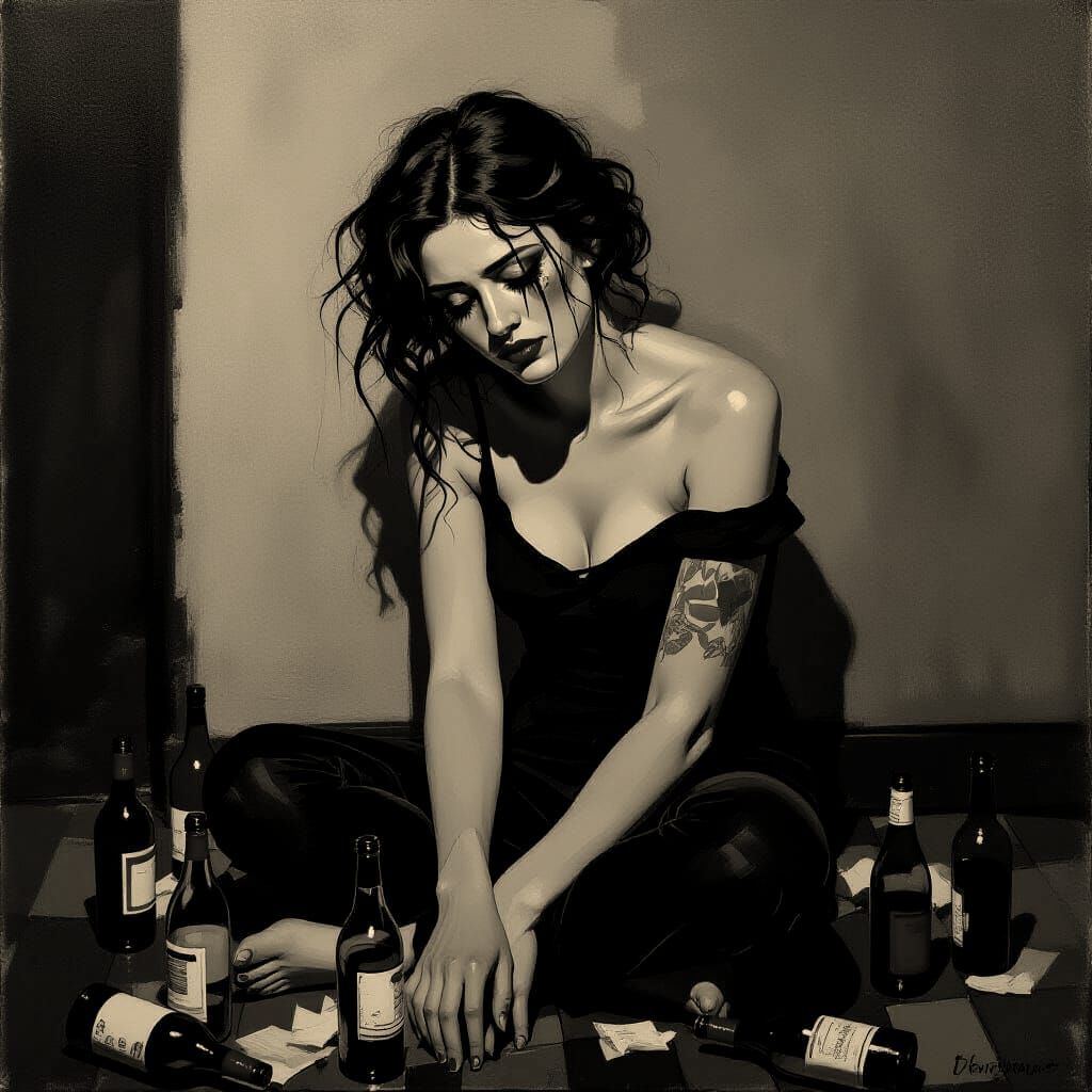 Woman Recovering from Alcohol Abuse