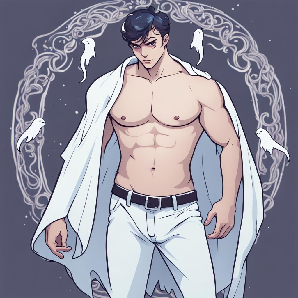 Handsome Shirtless Ghostly Apparition