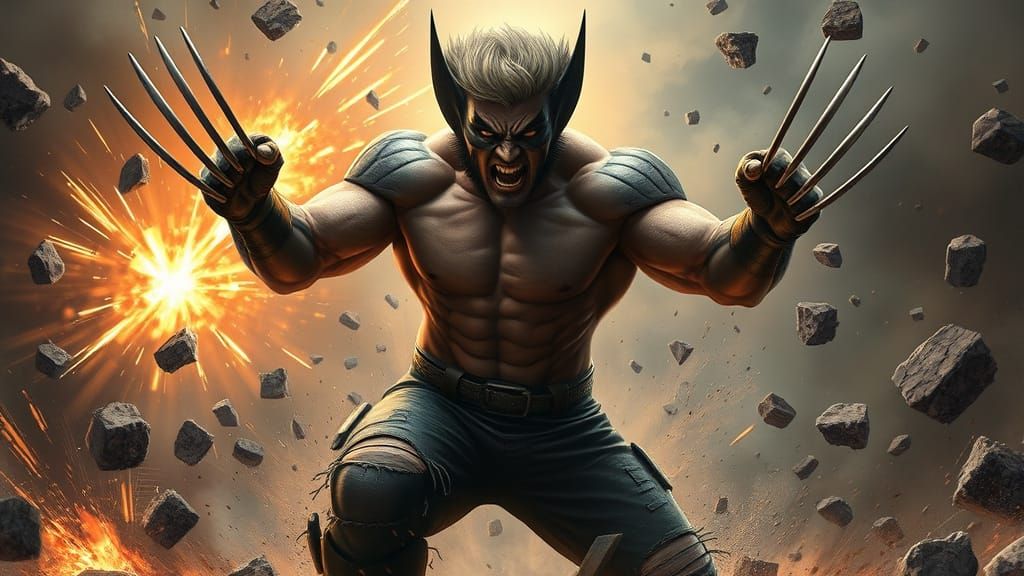 Fierce Wolverine in Symbiotic Action