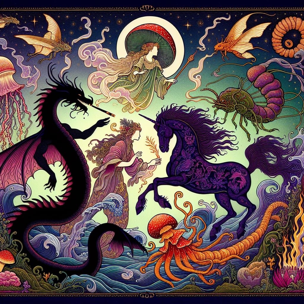 Mystical Meeting in Emerald Wonderland