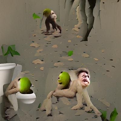 Apeshit Emotion Expressed by AI Image Generator