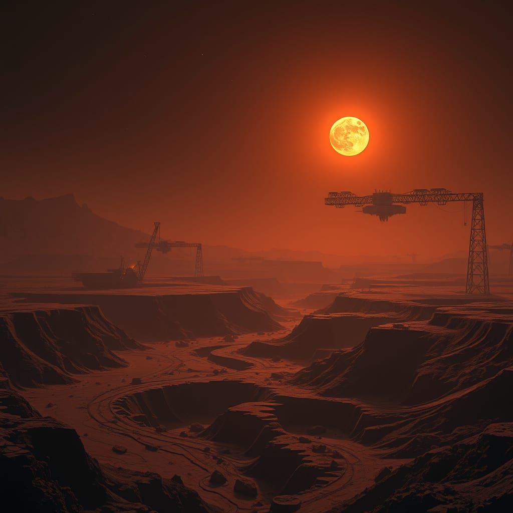 Gritty Industrial Planet Apatros in Perpetual Twilight