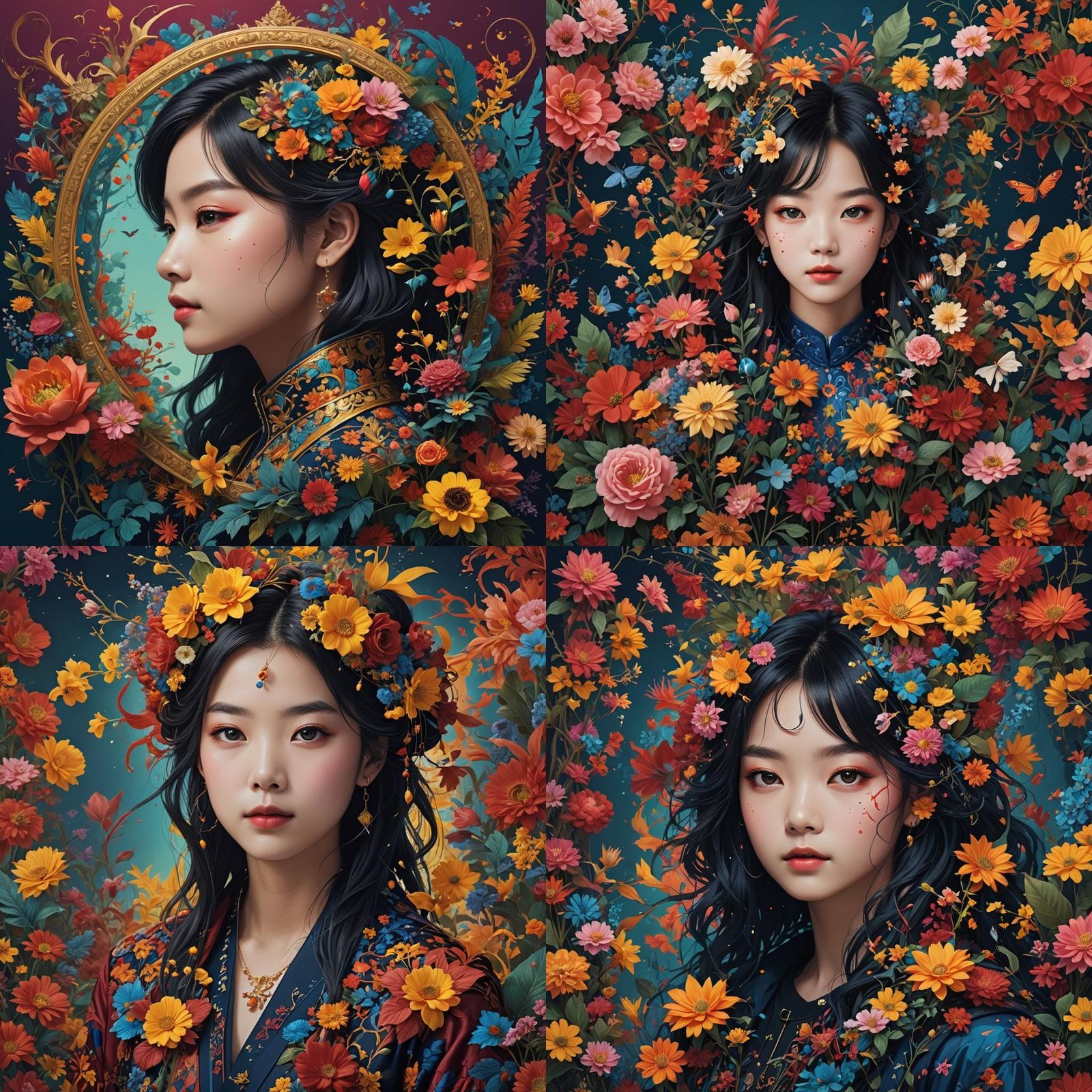 Colorful Variety Profile Photo in Fantasy Style