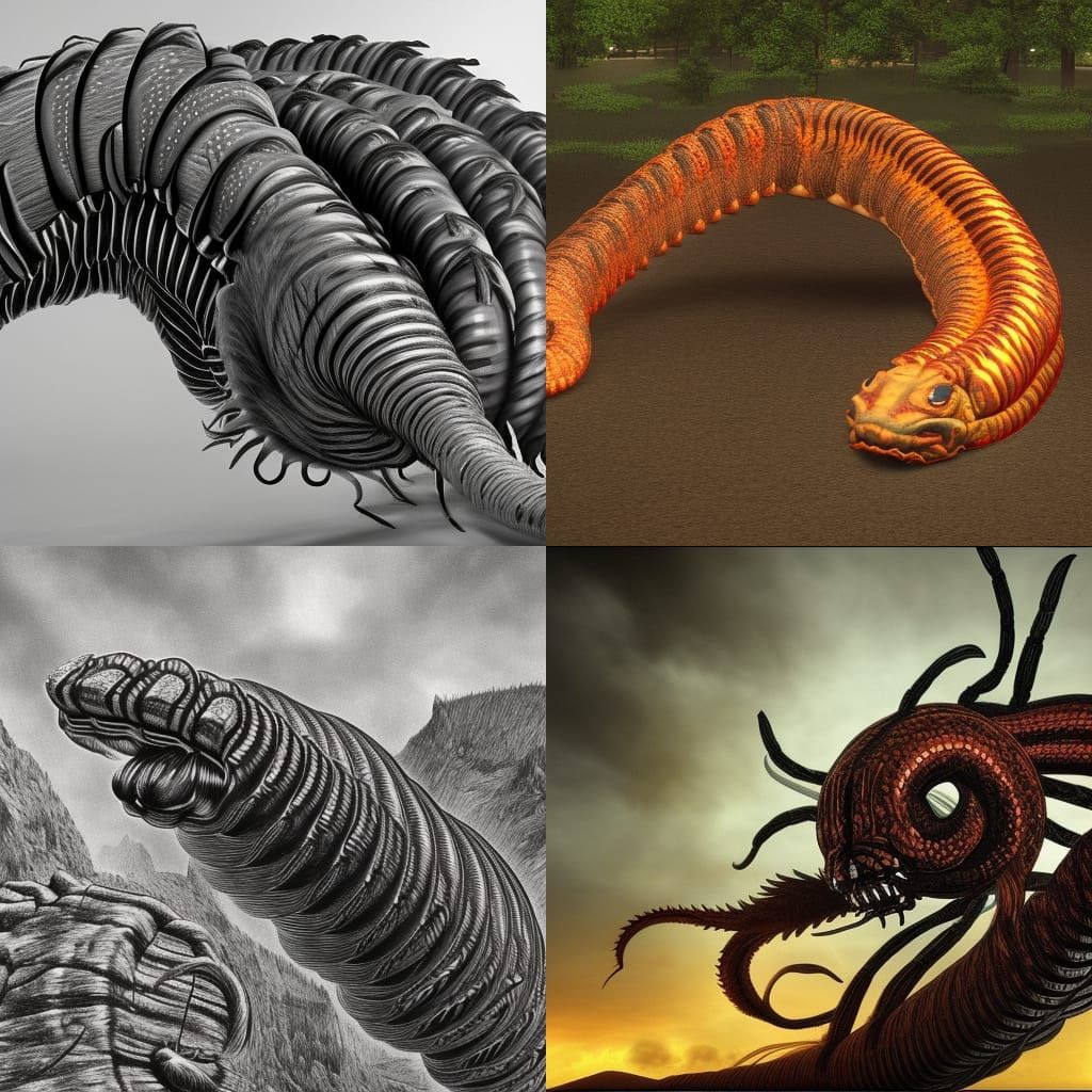 Ominous Giant Centipede in Hyperrealistic Detail