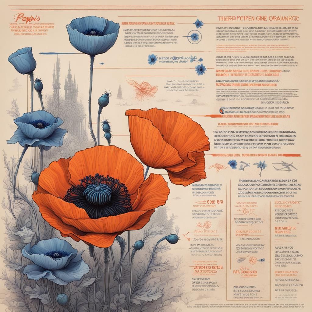 Vintage Sci-Fi Infographic with Floral Calligraphy