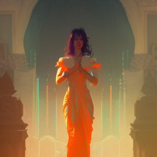 Transgender Concept Art in Art Nouveau Style