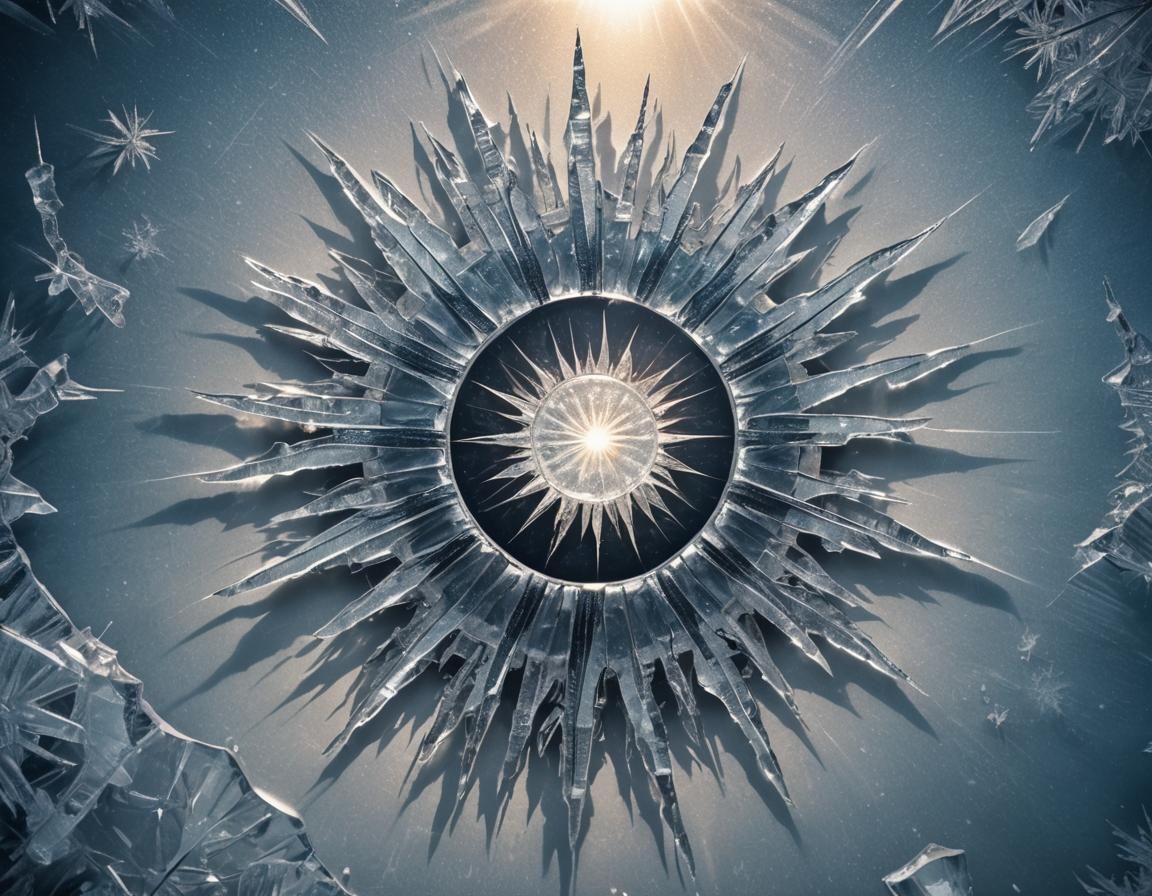 Icy Sun Radiating Cold in the Void