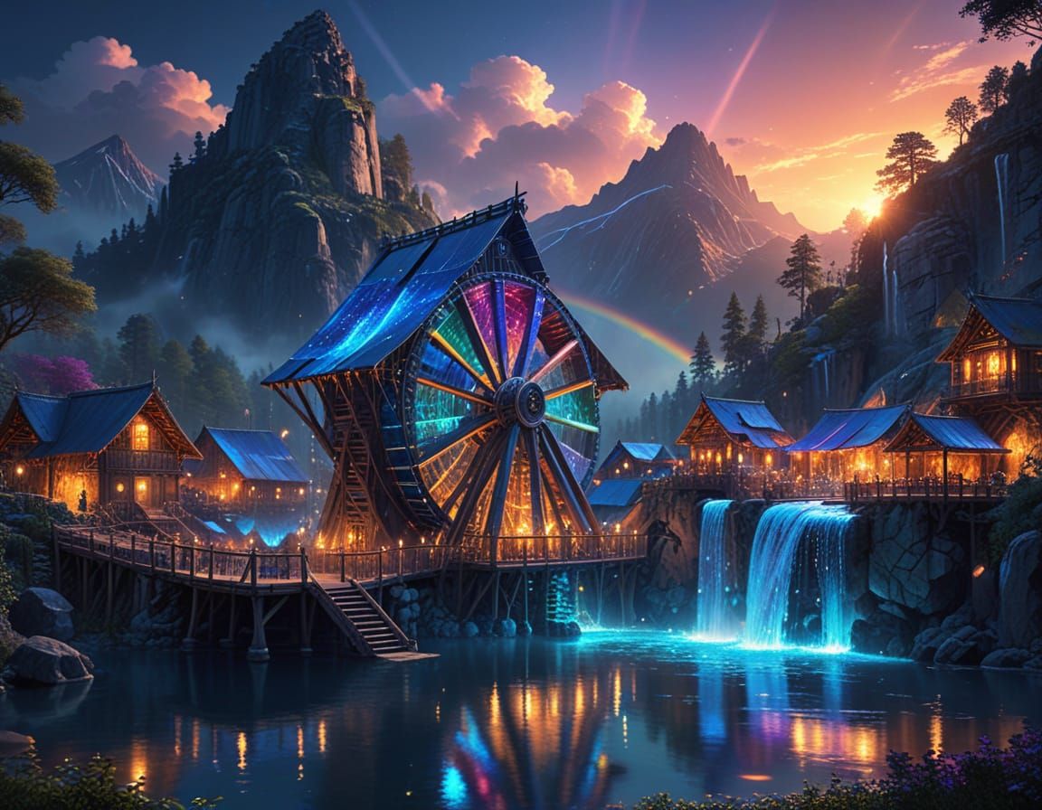 Rainbow Waterwheel
