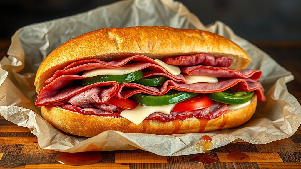 Delicious Hero Sandwich in Dutch Master Style