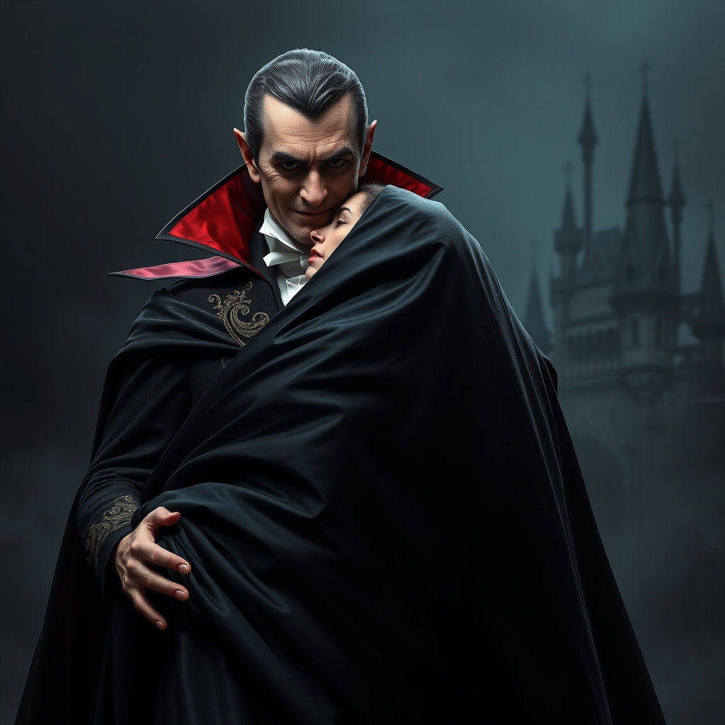 Victorian Dracula Covers Reluctant Princess Aurora with a Ta...
