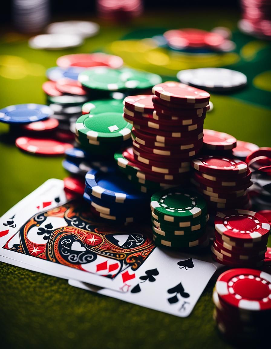 Poker Game in Natural Lighting, Professional Photography