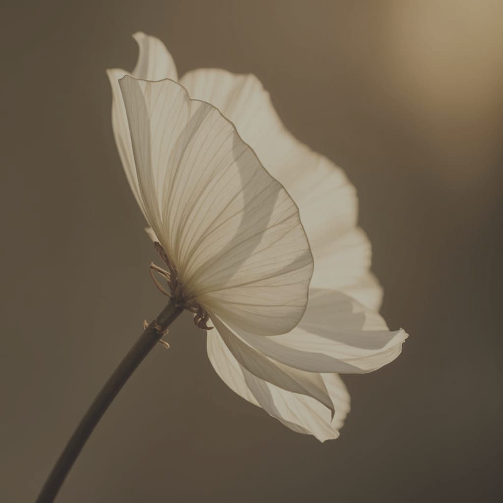 Delicate Floral Bloom in Whimsical Watercolor Style