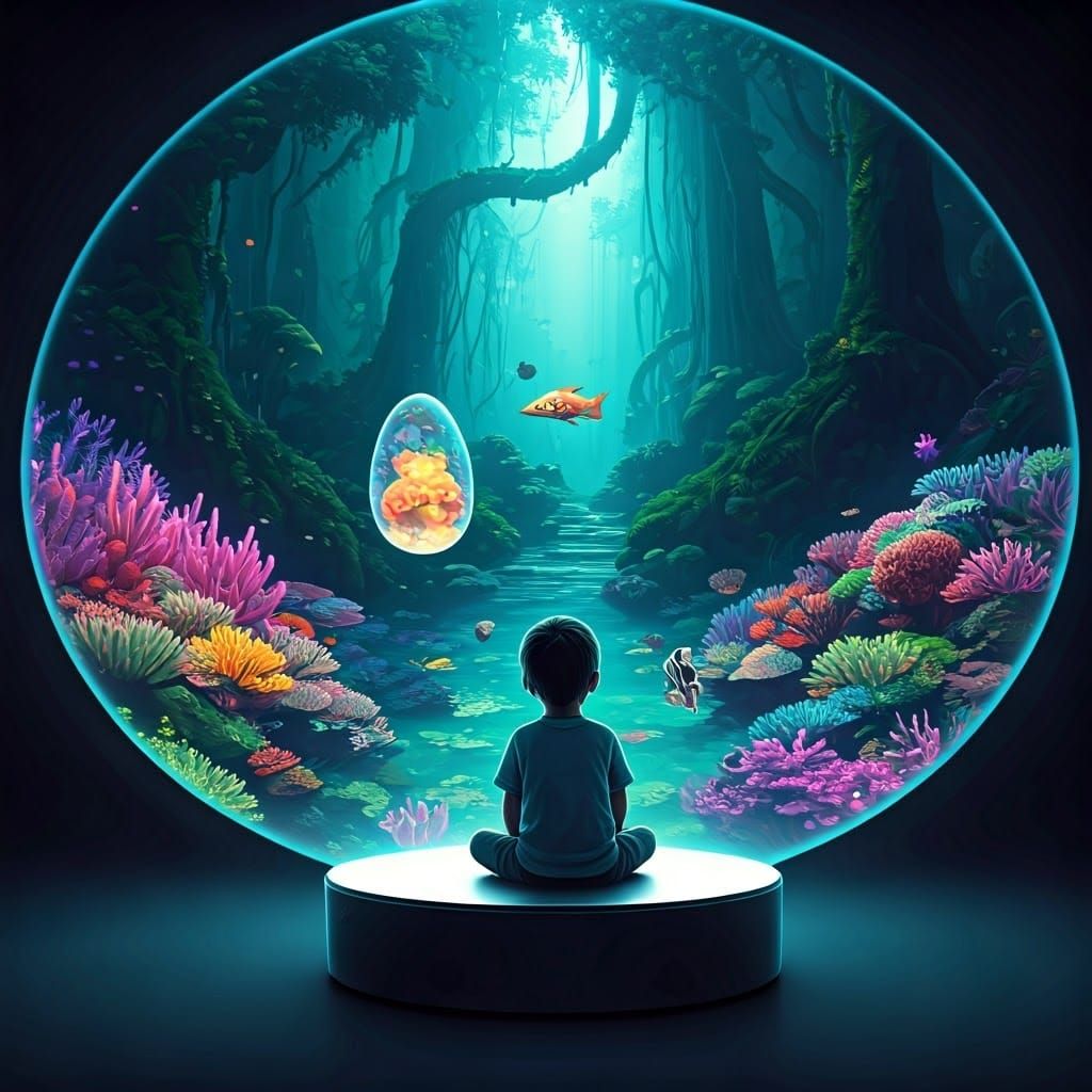 Enchanting Holographic Display Transports Child to Fantasy R...