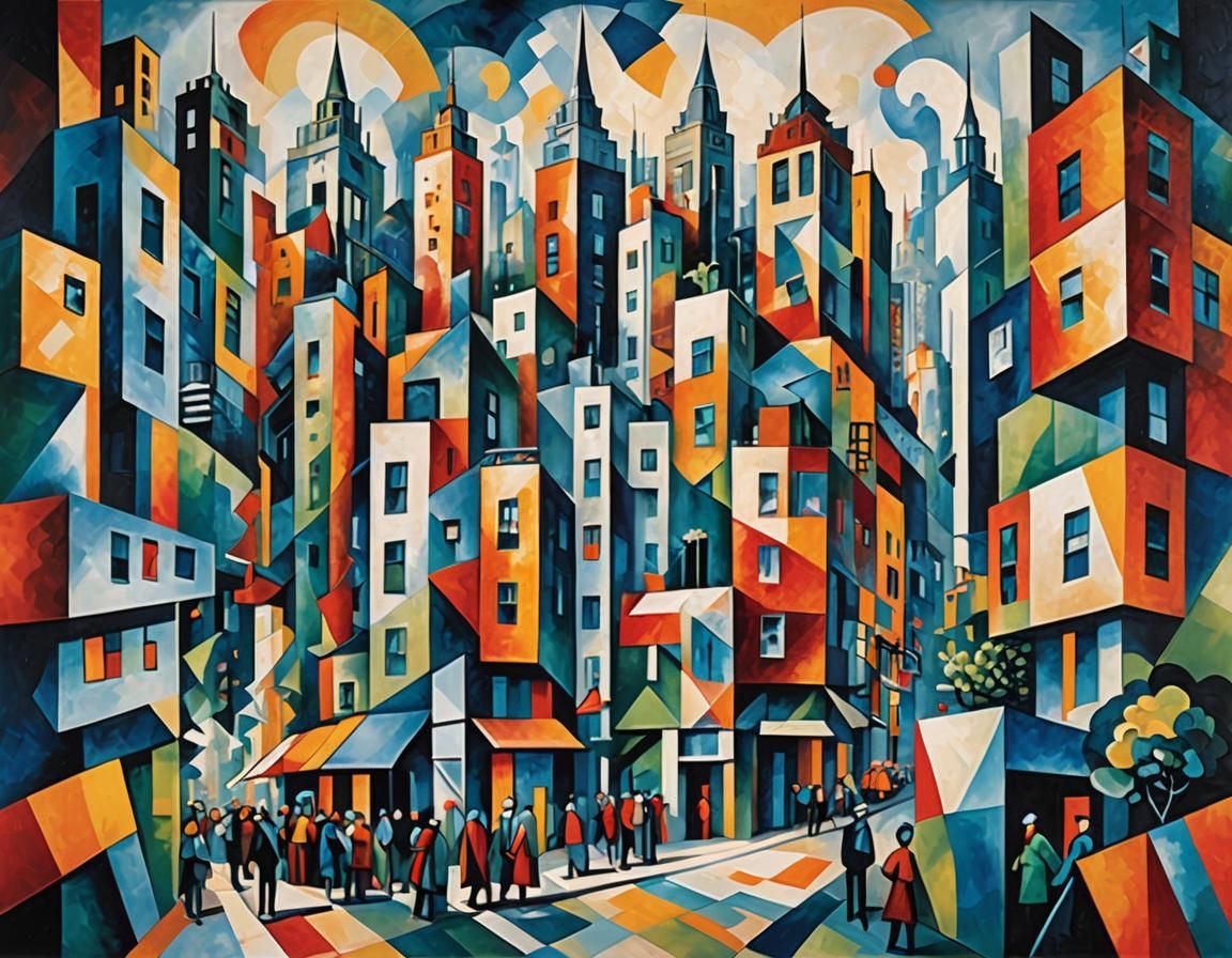 Cubism Cityscape.