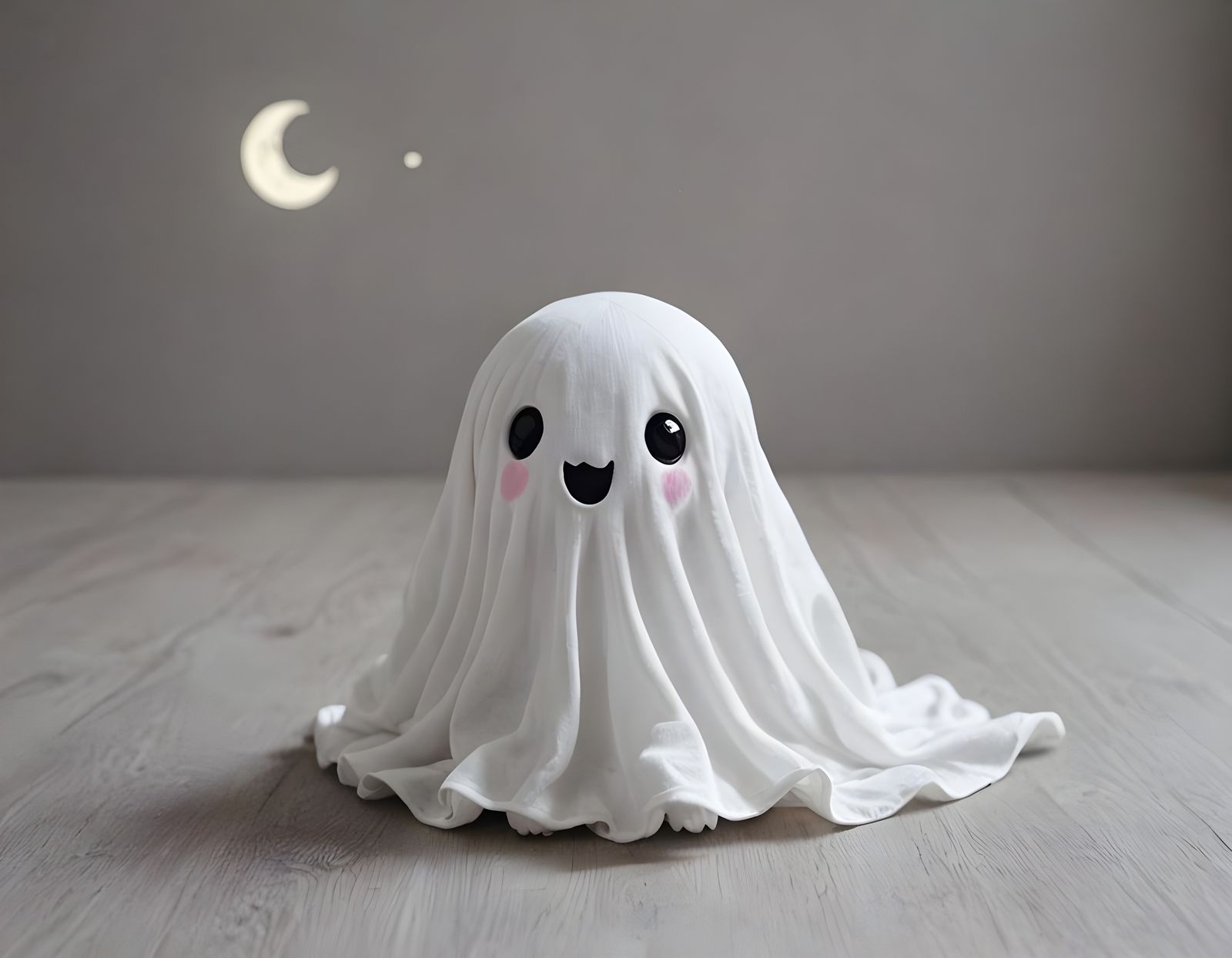 Whimsical Ghost Girl in a Dreamlike Setting