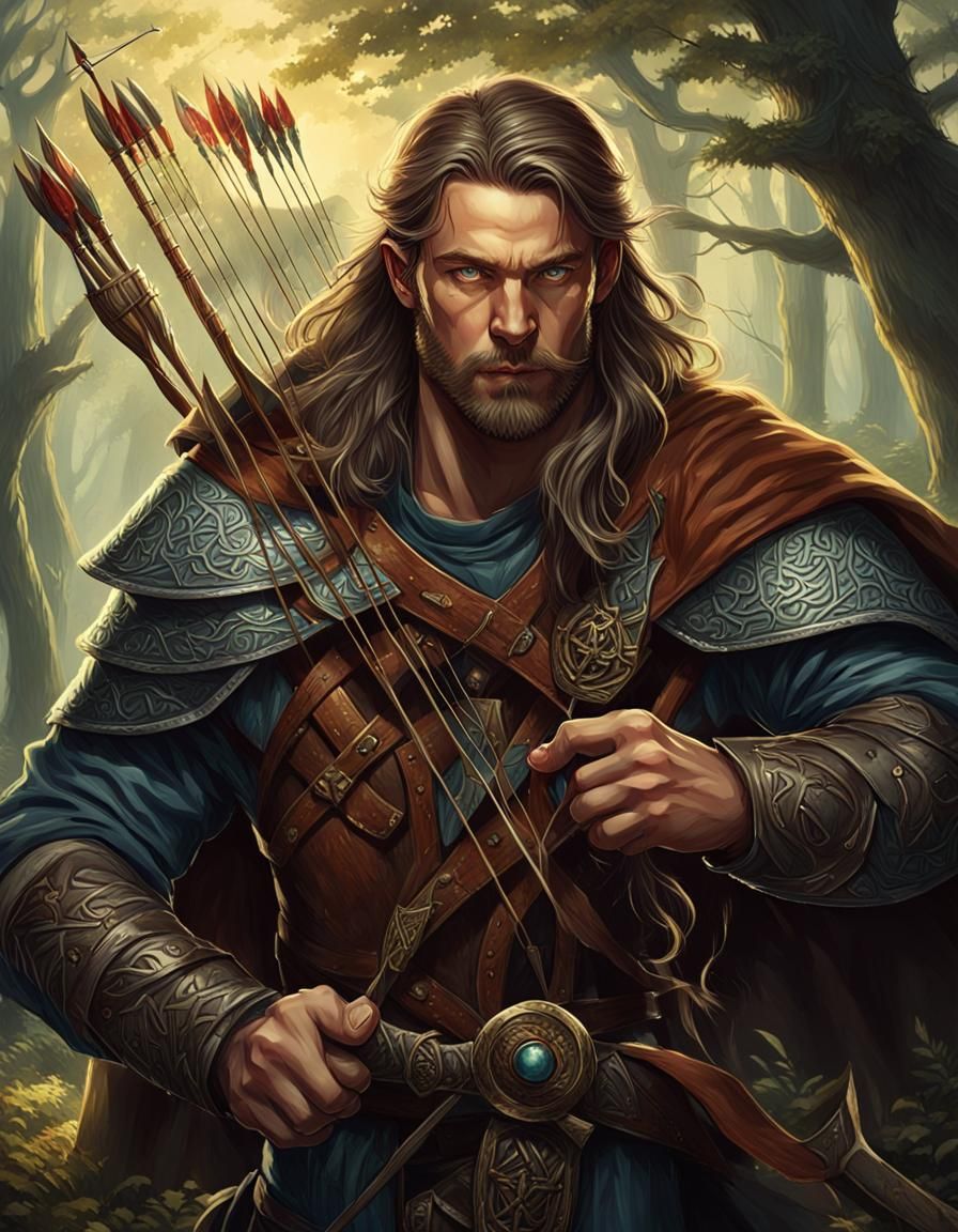 Vali, norse god, the archer.