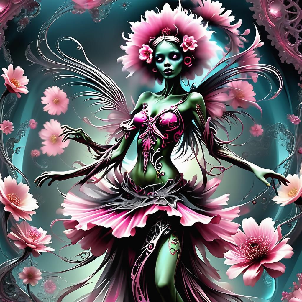 Exotic Fractal Zombie Fairy Dancing Anamorphic