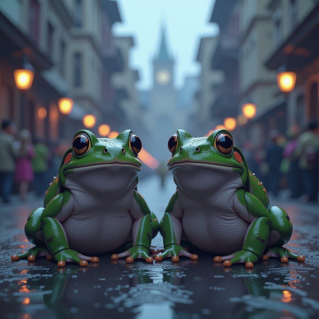 Dark Fantasy Frog Parade Masterpiece