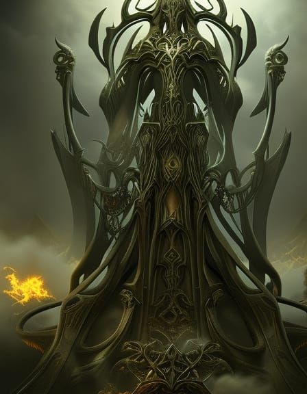 Cthulhu: Hyperrealistic God-like Creature in Horror Landscap...