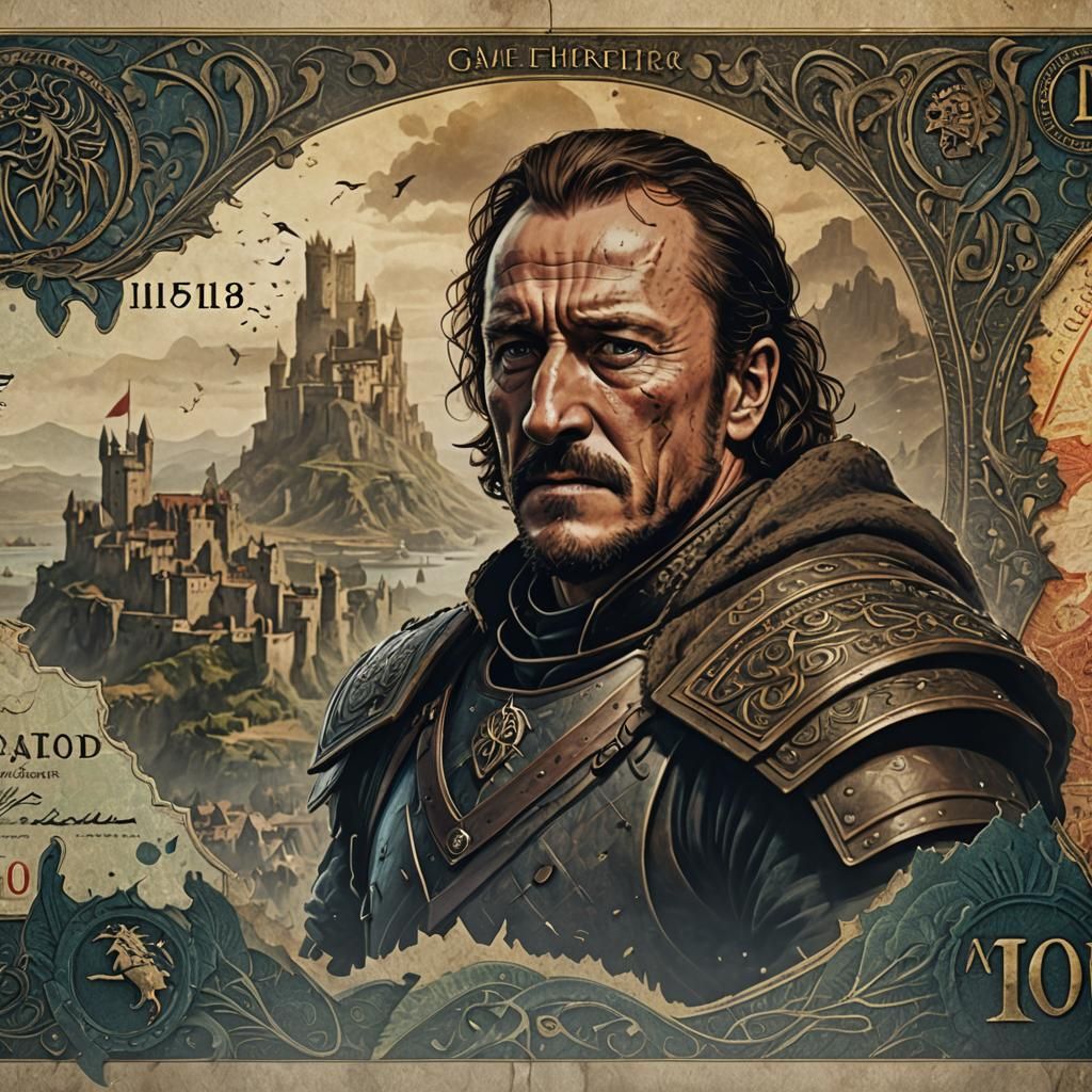 Game of Thrones Bronn Art Banknote