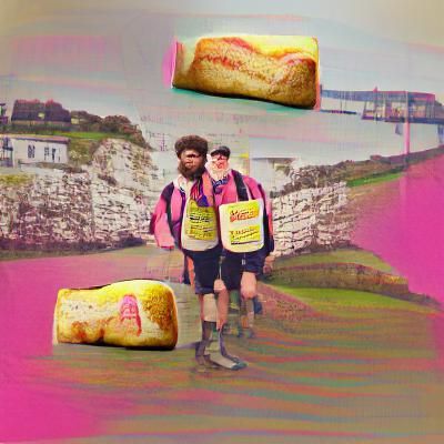 Tom Moore and Tom Holland Charity Walk Photo