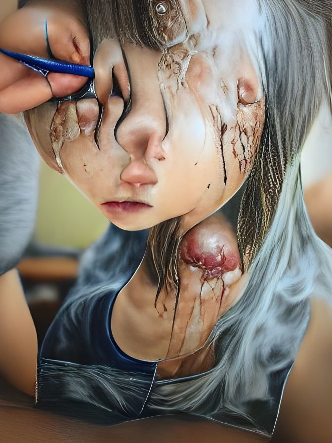Realistic Portrait of a Bomb Maker's Daughter
