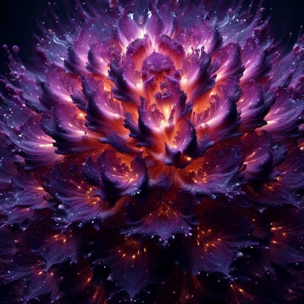 Blooming Onion Explosion with Black Sparkle