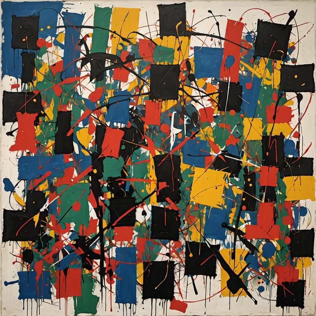 Feminist Abstract Expressionism Art Piece Asserting Women's....