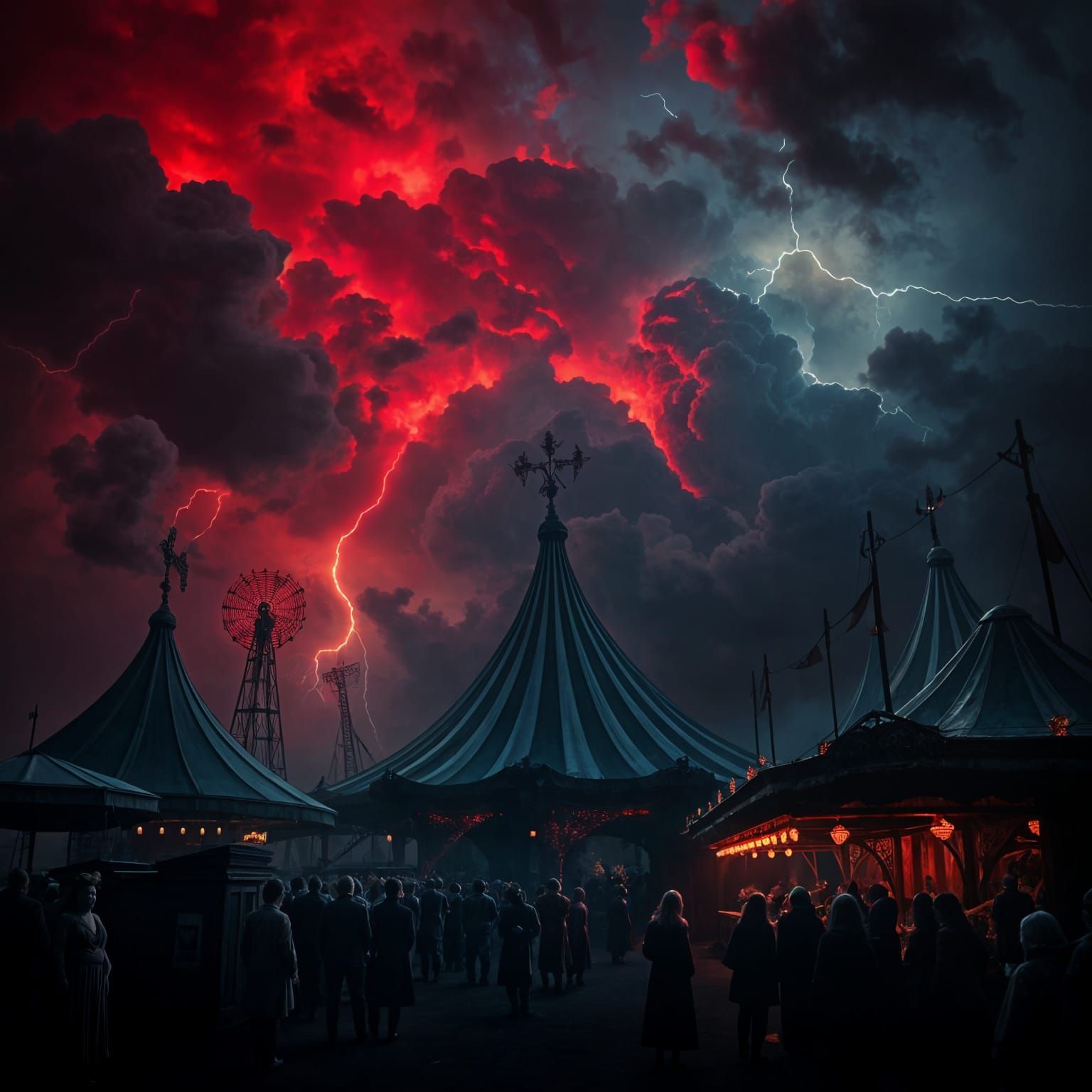 Hellish Carnival of Nightmares in Photorealistic Detail