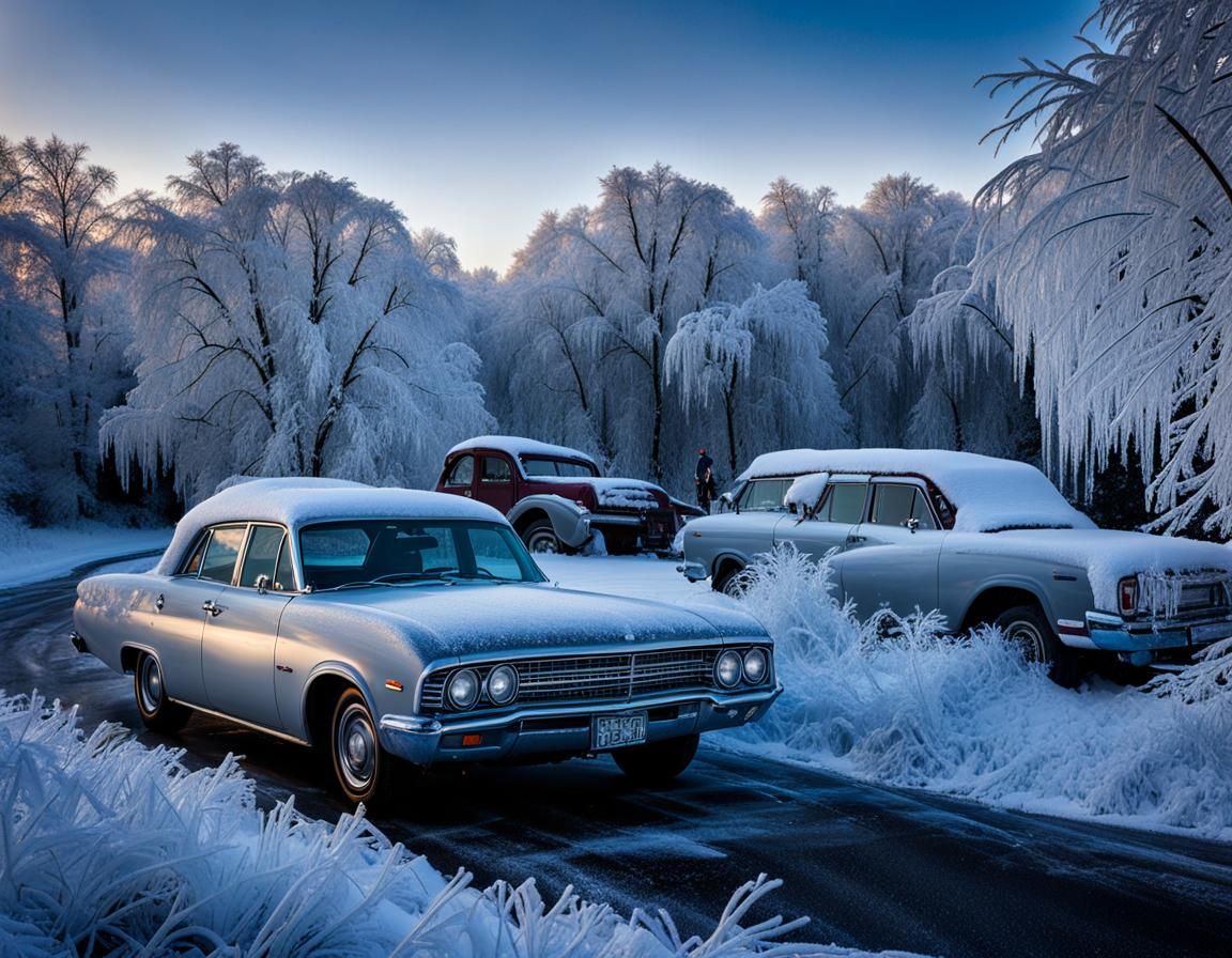 Icy Landscape: A Stunning Winter Scene