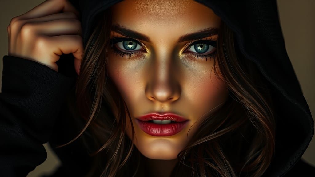 Elegant Assassin Unveiled: A Mesmerizing Portrait