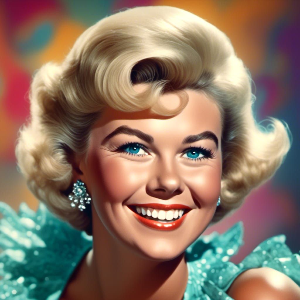 1960s Portrait in Style of Art Nouveau