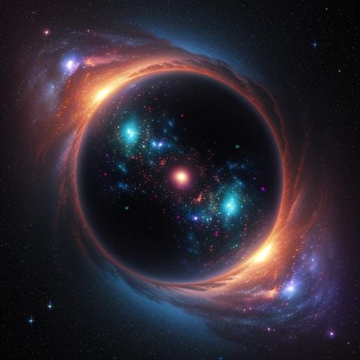 Ethereal Nebula: Cosmic Art Digital Painting