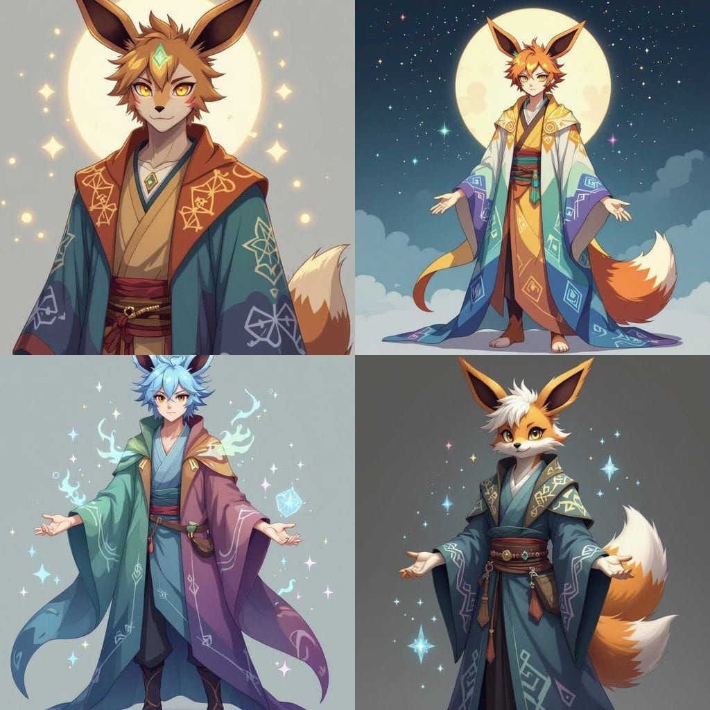 Eeveelution-Inspired Human Character Design "Vox Interna"