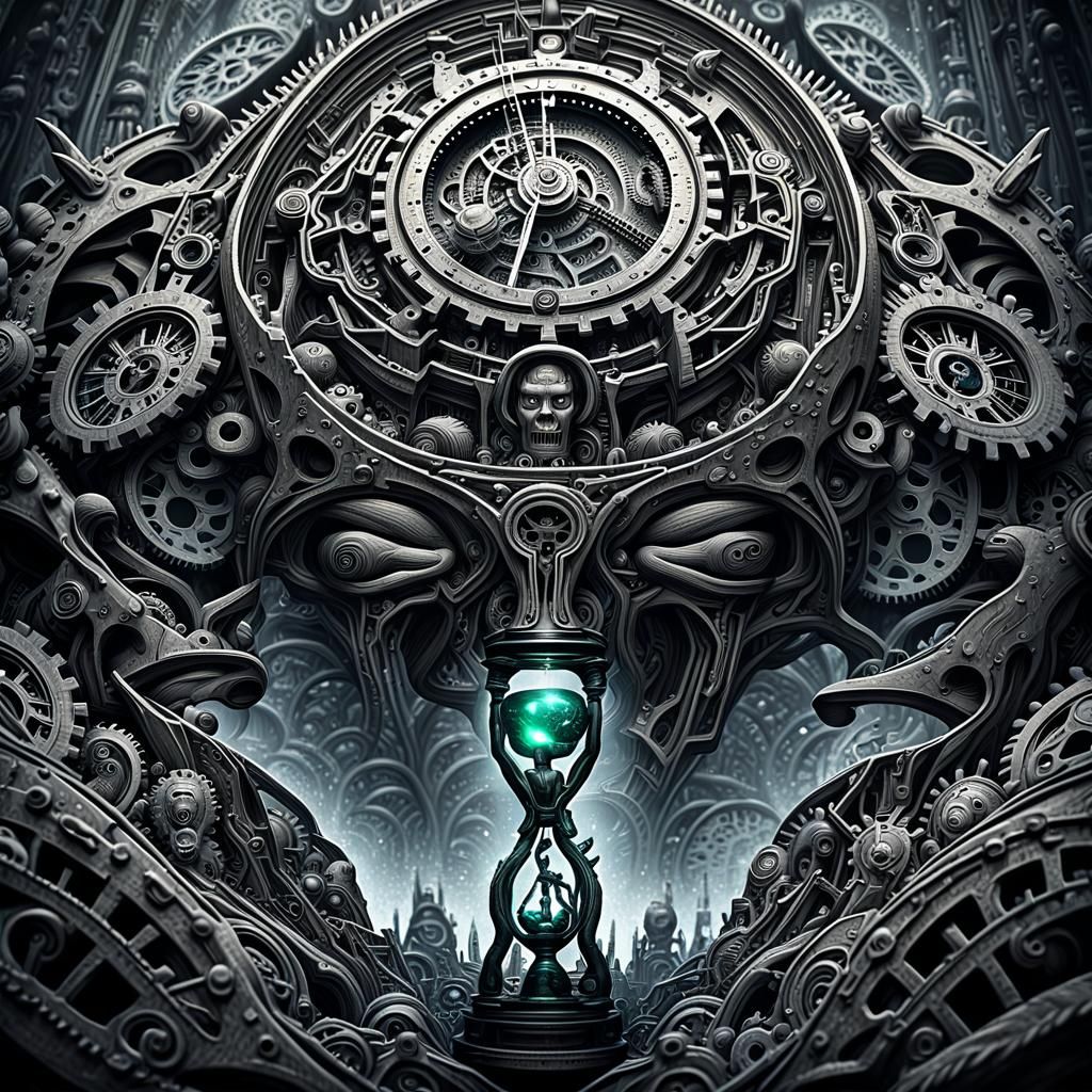 Death and Time in Surreal Digital Art