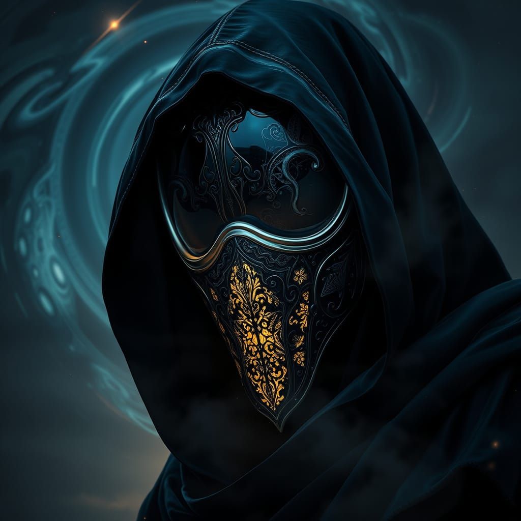 Celestial Hunter in Ethereal Comet Light