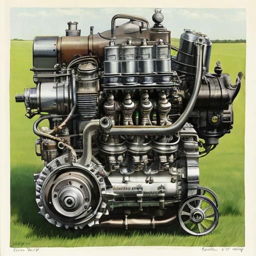 Illustration of a Watt-Boulton Engine