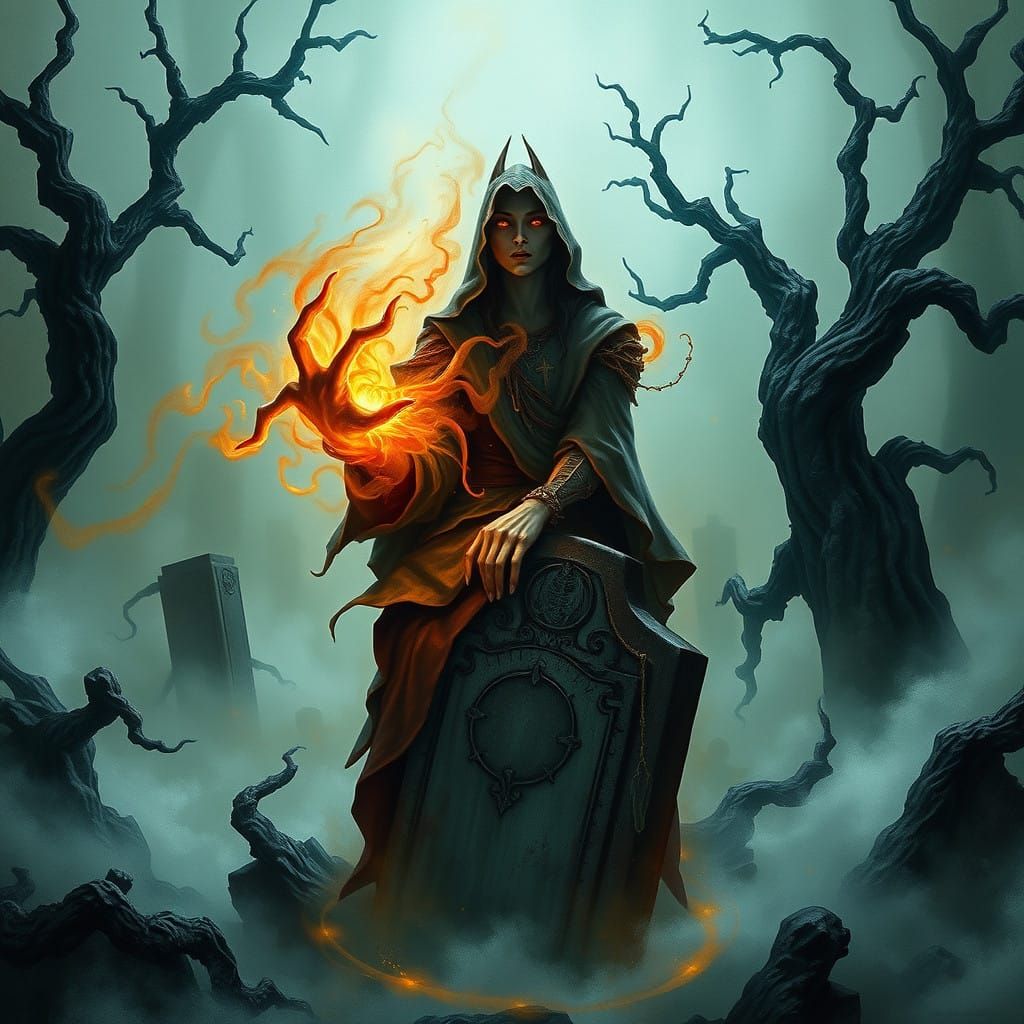 Mysterious Sorceress Conjures Dark Forces in Eerie Innistrad...