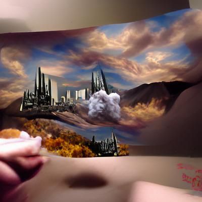 AI Generated Matte Painting