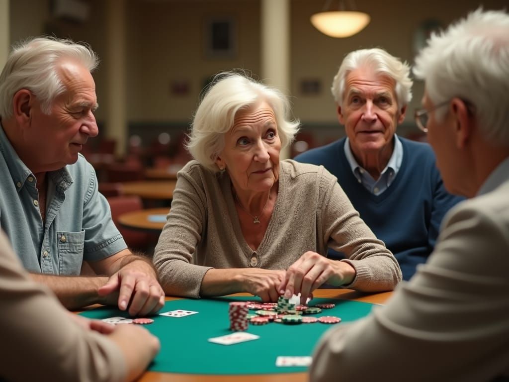 Cards with Gang on a Typical Day of Retirement
