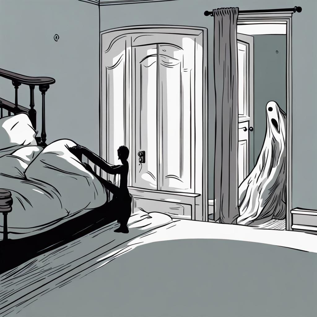 Mirror's Reflection: Weeping Woman in Shadow