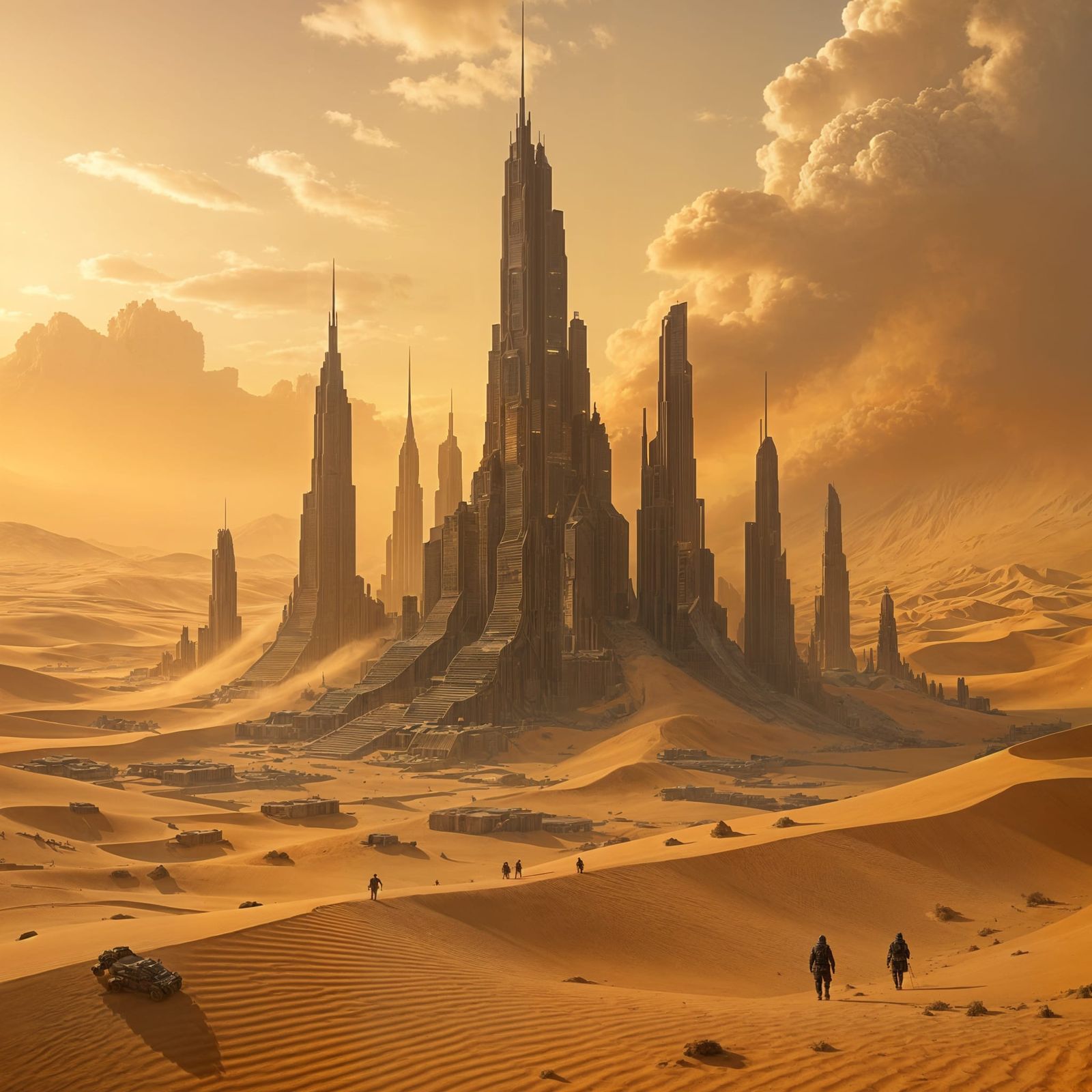 Lost Futuristic City Buried Under Desert Sands