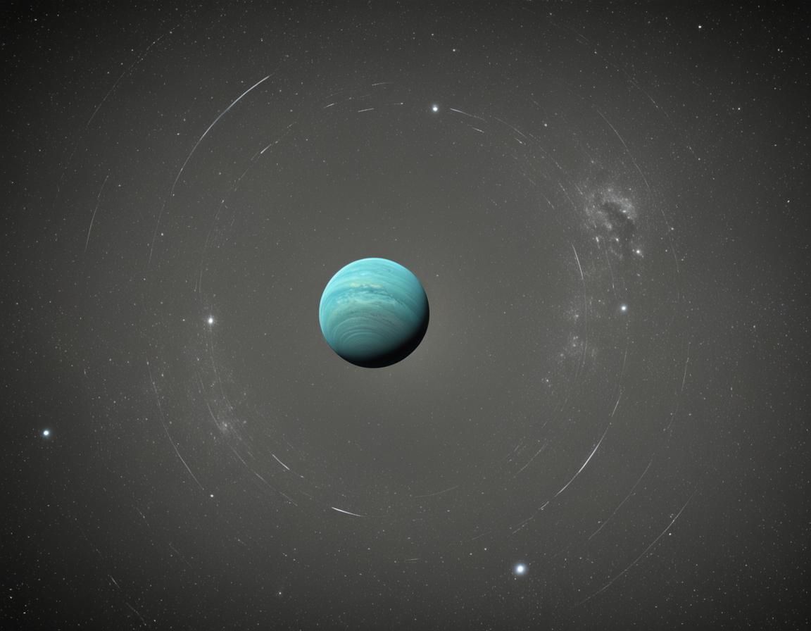 Photorealistic Render of Planet Uranus