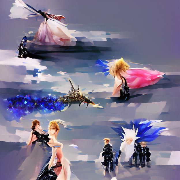 Abstract Dreamscape of Colorful Swirls