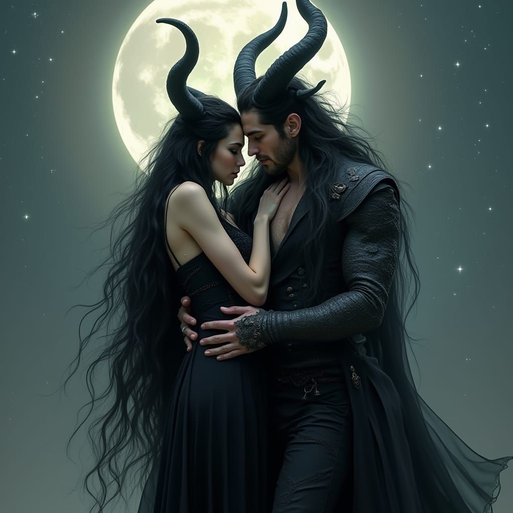 Ethereal Lilith in Dark Romantic Style