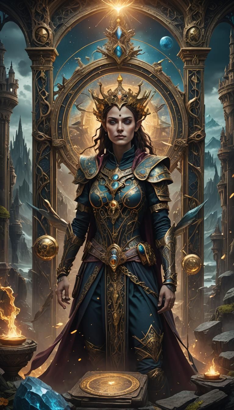 Judgement Tarot Card Surreal Portrait in Fantasy Style