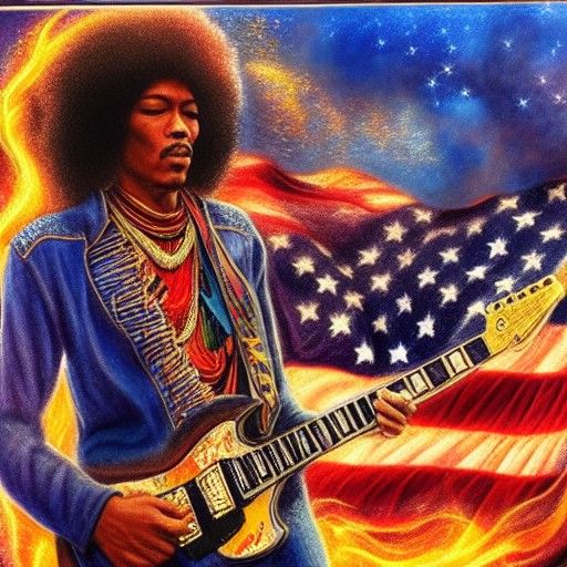 Fiery Guitar Performance in Wall-Inspired Style