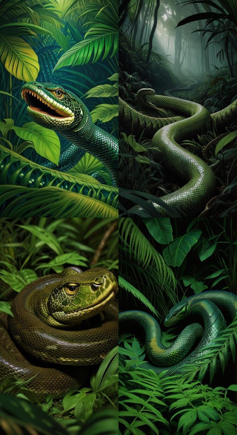 Anaconda Swallowing a Man: A Powerful Image